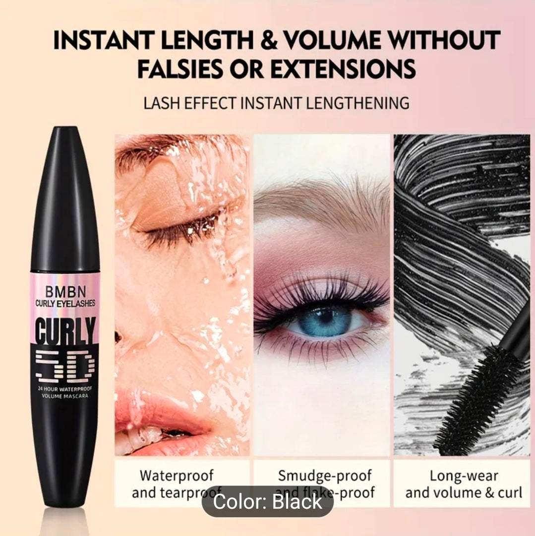 Rebeelaa Curly Fit 5D Volume Mascara – Waterproof Long Lasting Lash Lengthening & Curling Mascara UK