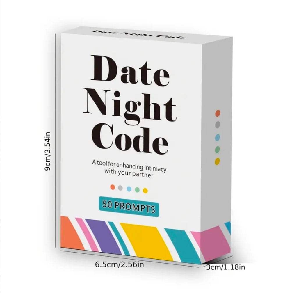 Date Night Card Game for Couples UK | 50 Intimacy & Conversation Prompts – Romantic Relationship Game Gift – Rebeelaa Collection