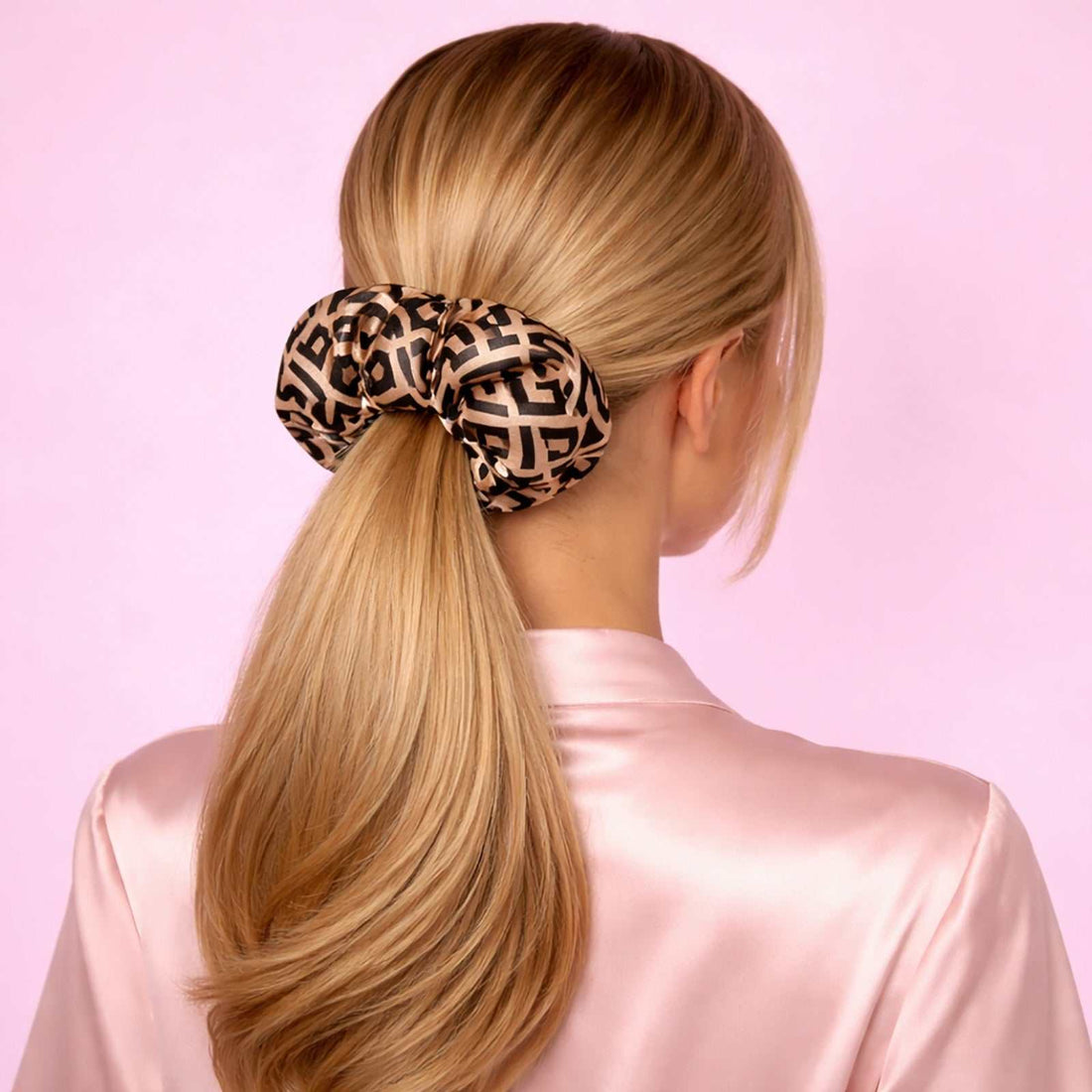 Luxury Satin Hair Scrunchie UK | Soft Silk-Feel Hair Tie for Women – Elegant Hair Accessory for Everyday Styling – Rebeelaa Collection