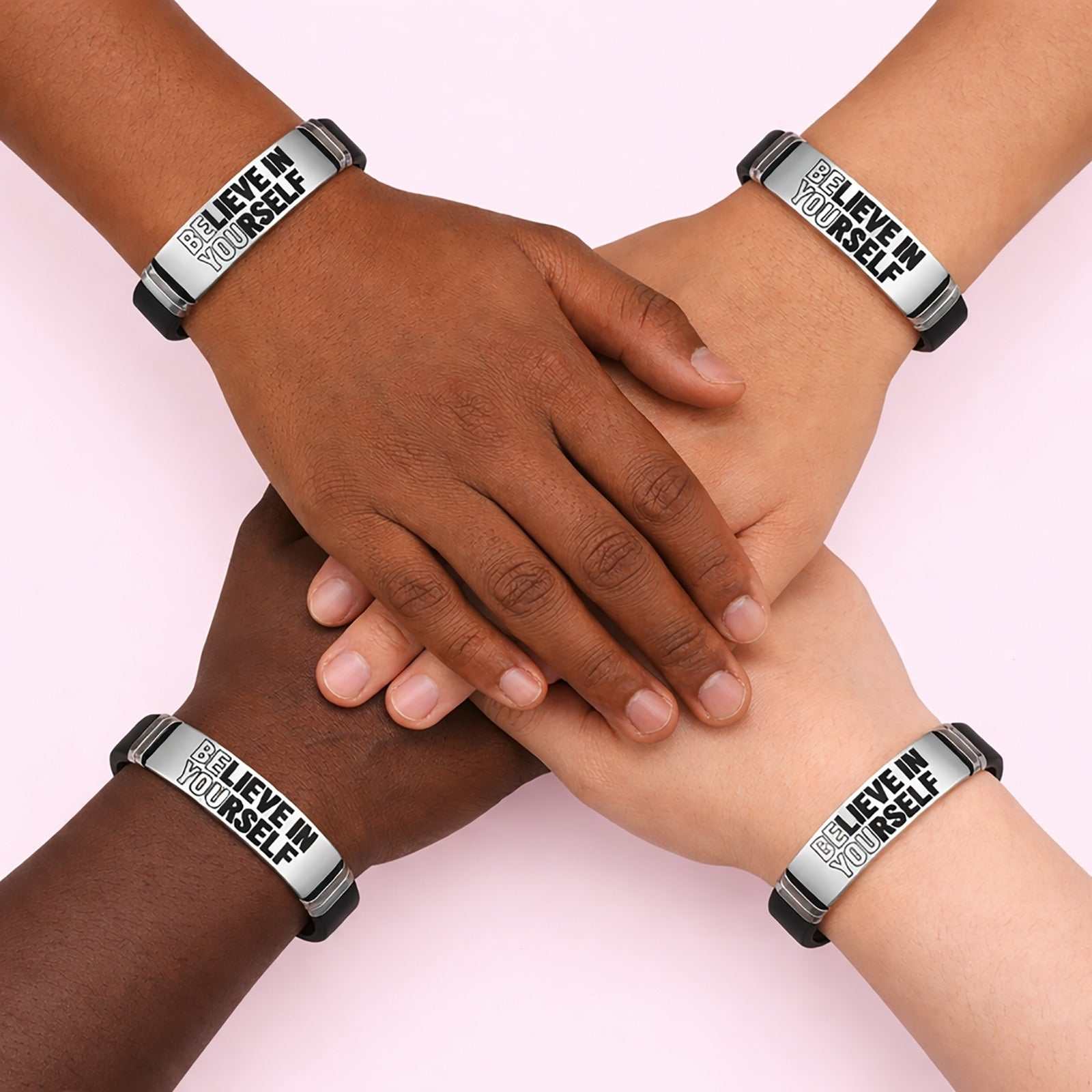 Believe In Yourself Bracelet UK | Motivational Wristband for Men & Women – Inspirational Gift – Rebeelaa Collection