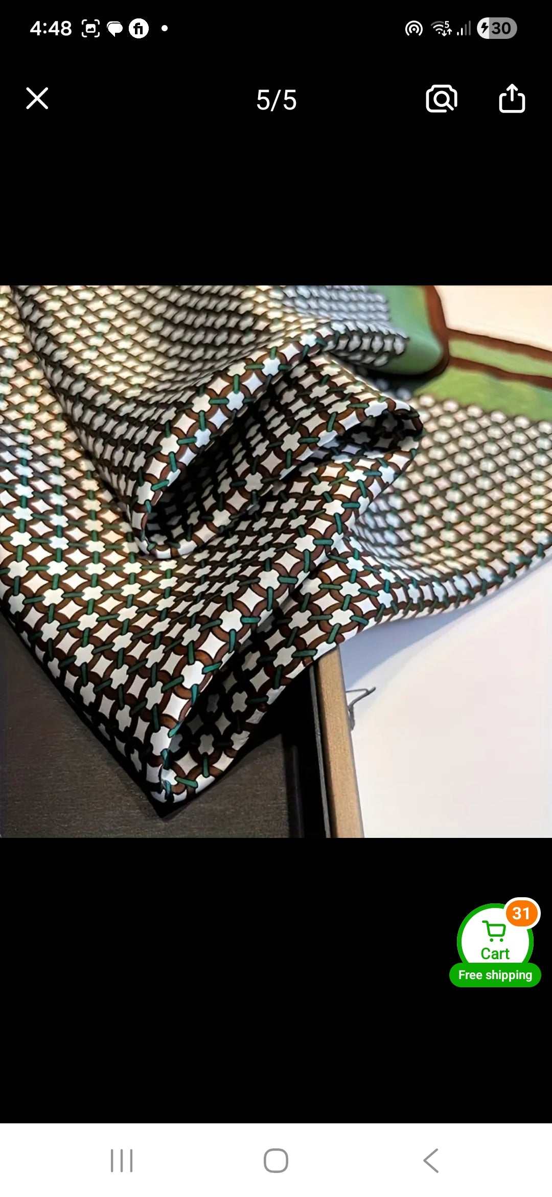 Luxury 100% Silk Square Scarf for Women UK | Elegant Printed Neck Hair & Bag Scarf – Rebeelaa Collection (53x53cm)
