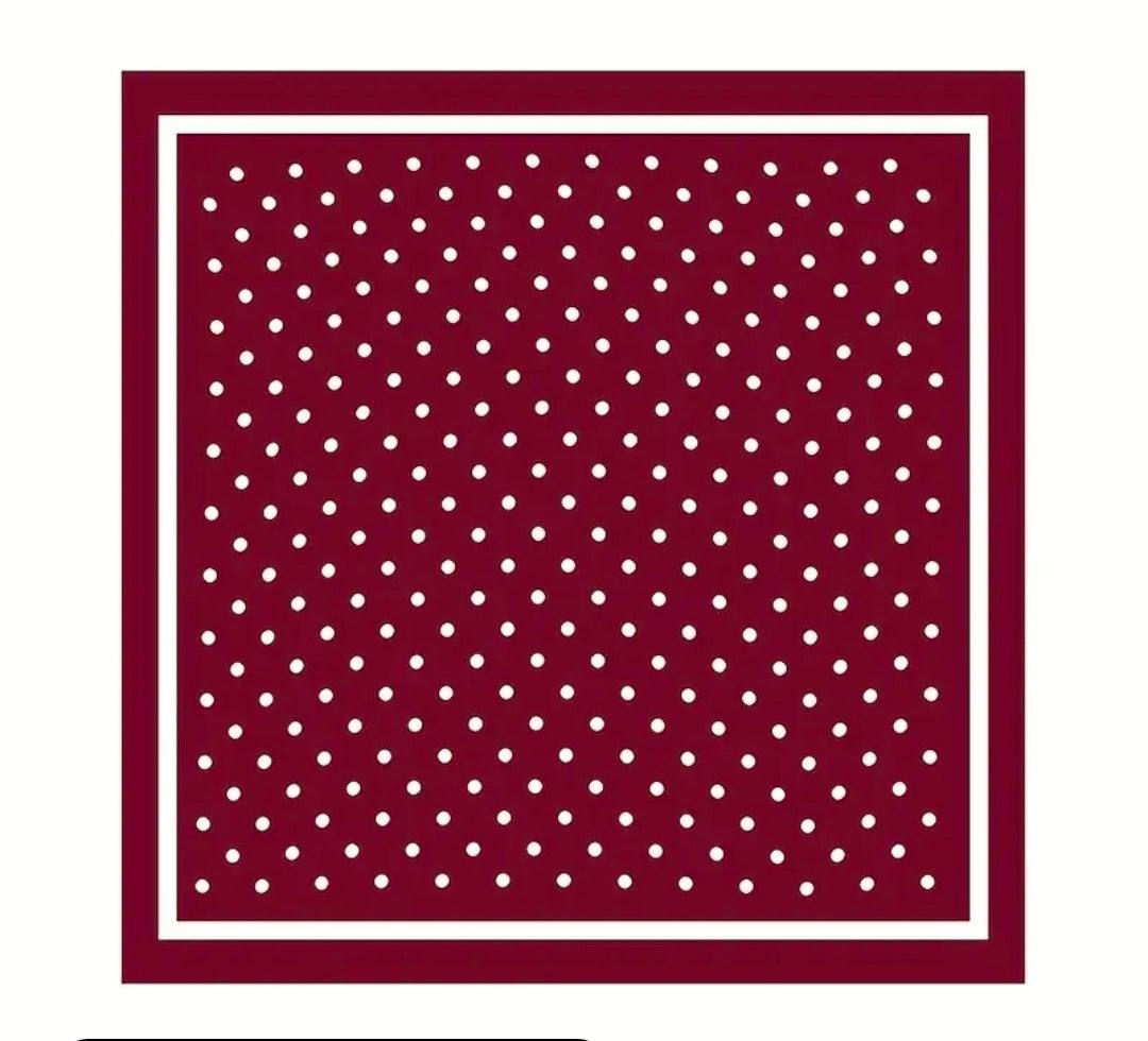 Luxury Red Polka Dot Silk Scarf UK | Elegant Neck, Hair & Handbag Scarf for Women – Rebeelaa Collection