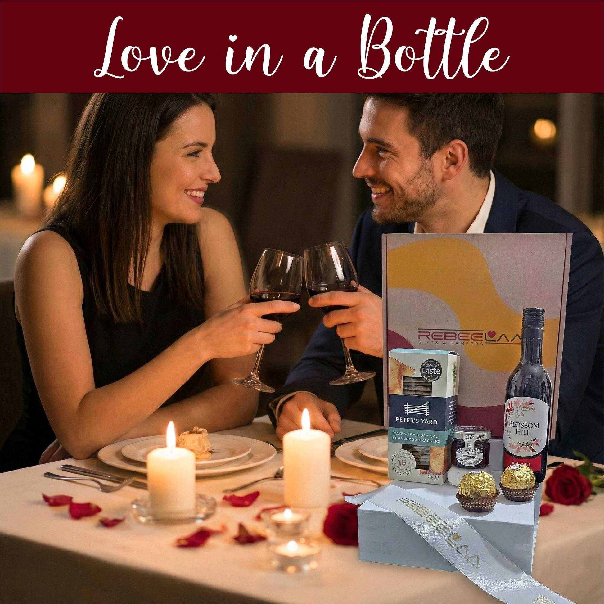 Love in a Bottle – Red Wine Gift Hamper